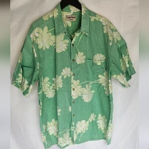 Cooke Street Honolulu Green Floral Button Down Shirt
